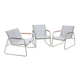 Livsip 4 Seater Outdoor Lounge Patio Set Bench Textilene Sofa - Extra Image