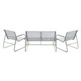 Livsip 4 Seater Outdoor Lounge Patio Set Bench Textilene Sofa