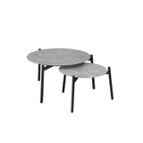 Livsip 4 Seater Outdoor Lounge Set Patio Set Grey Table - Top-Down View
