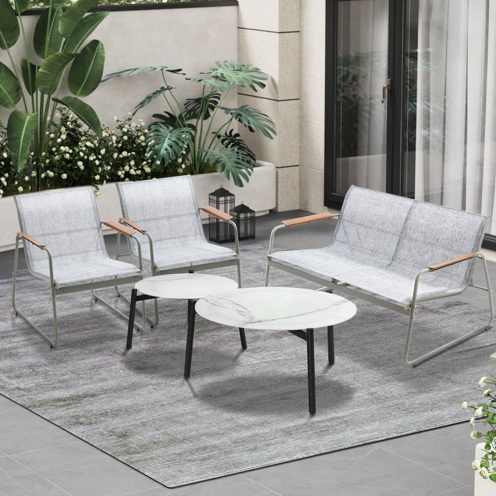 Livsip 4 Seater Outdoor Lounge Set Patio Coffee Table Set