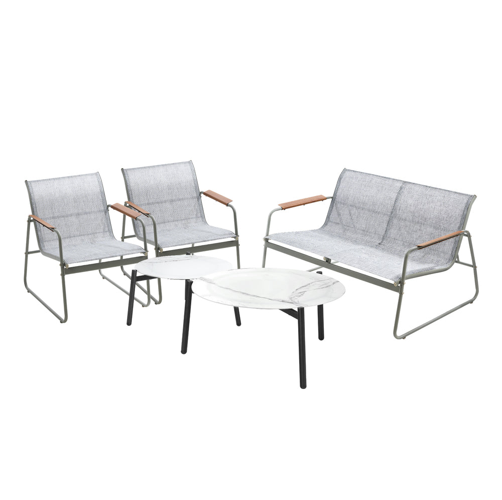 Livsip 4 Seater Outdoor Lounge Set Patio Coffee Table Set