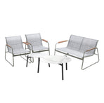Livsip 4 Seater Outdoor Lounge Set Patio Coffee Table Set