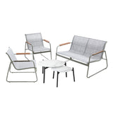Livsip 4 Seater Outdoor Lounge Set Patio Coffee Table Set