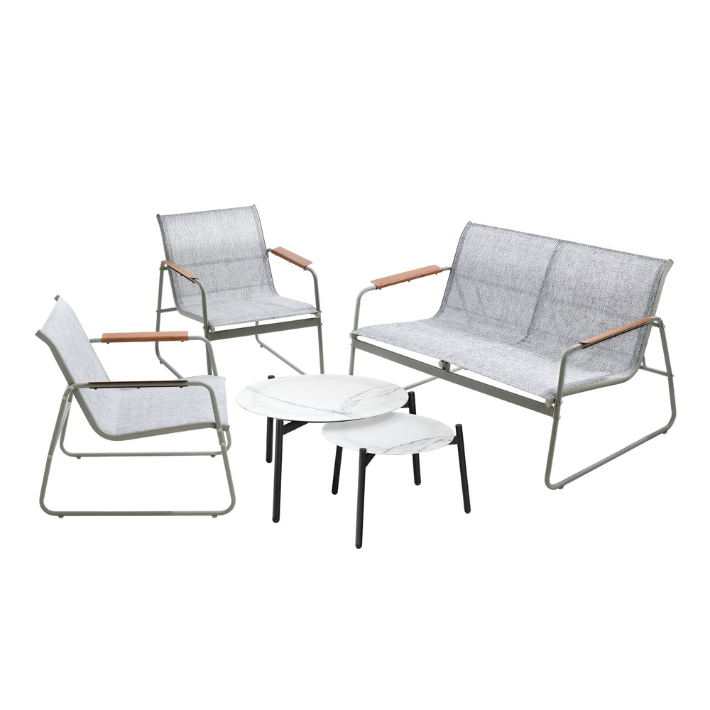 Livsip 4 Seater Outdoor Lounge Set Patio Coffee Table Set