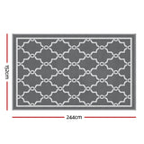 Gardeon Outdoor Rugs 152x244cm Large Carpet Reversible Area Mat PP Dual-Sided Patio Rug Maroc - Side View