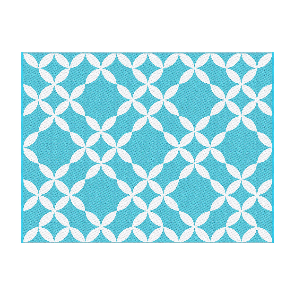 Gardeon Outdoor Rugs 274x366cm Large Carpet Reversible Area Mat PP Dual-Sided Patio Rug Light Blue