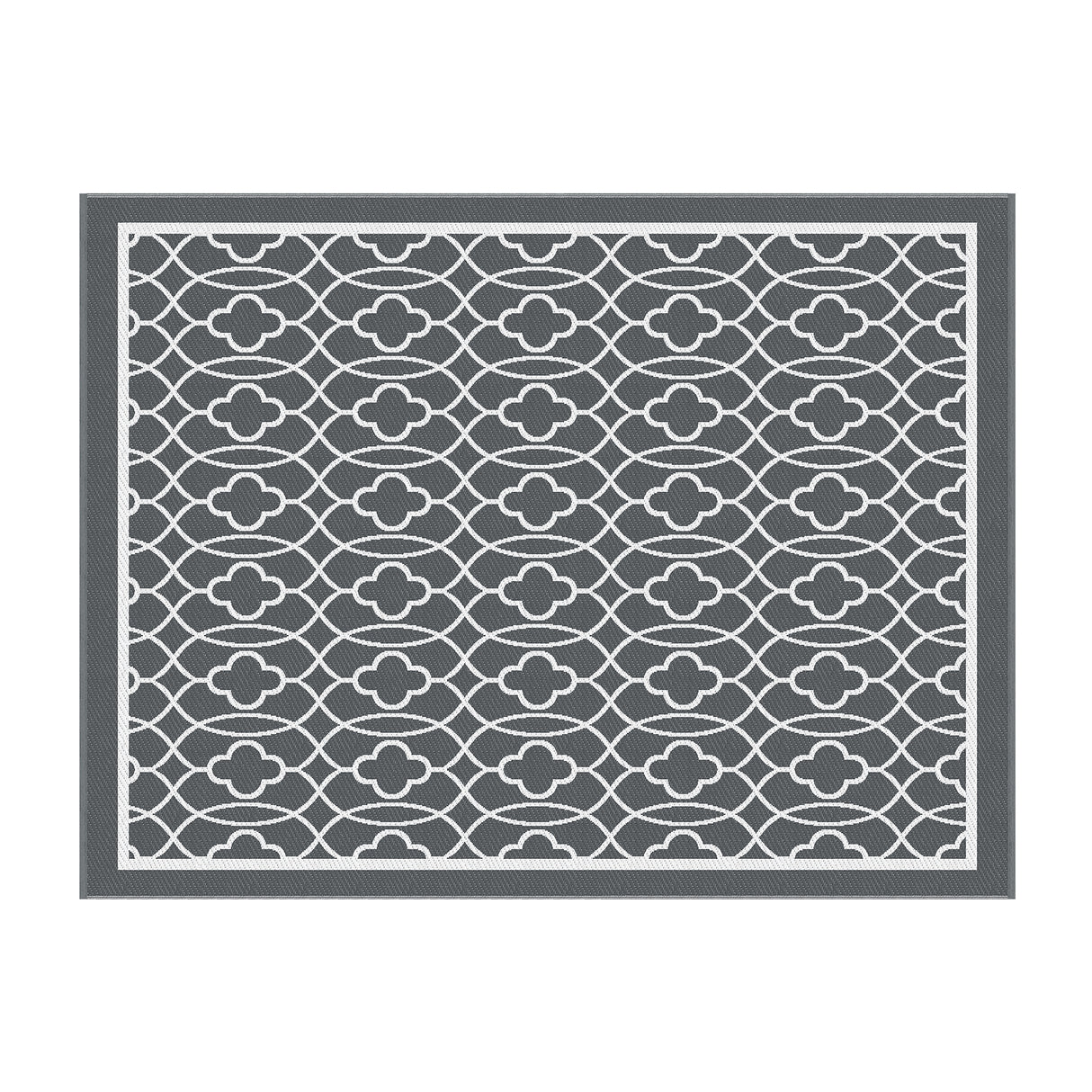 Gardeon Outdoor Rugs 274x366cm Large Carpet Reversible Area Mat PP Dual-Sided Patio Rug