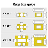 Gardeon Outdoor Rugs 274x366cm Large Carpet Reversible Area Mat PP Dual-Sided Patio Rug - Close-Up Angle