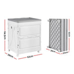 Gardeon 159L Outdoor Storage Box Stackable Cupboard Camping Organizer Wheels