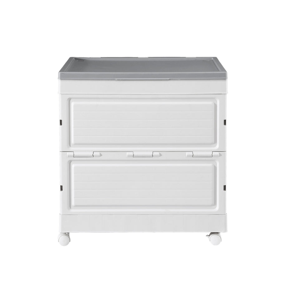 Gardeon 159L Outdoor Storage Box Stackable Cupboard Camping Organizer Wheels