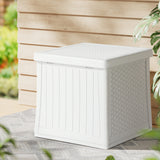 Gardeon Outdoor Storage Box 56L Container Lockable Indoor Garden Toy Tool Shed - Close-Up Angle