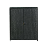 Gardeon Outdoor Storage Cabinet Box Garage Wicker Shelf Chest Garden Shed Tools - 45-Degree Angle