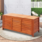 Livsip Outdoor Storage Box Wooden Garden Bence - 45-Degree Angle