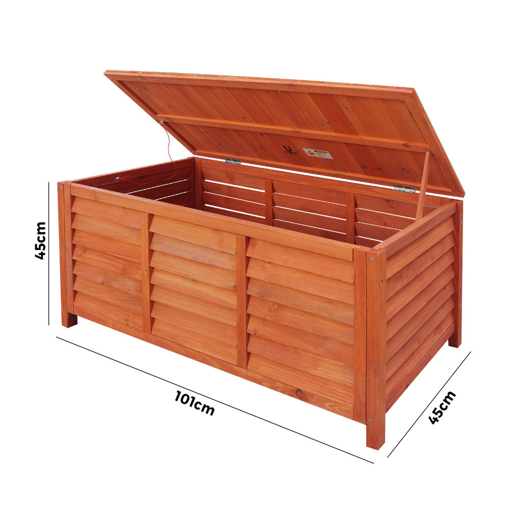 Livsip Outdoor Storage Box Wooden Garden Bence