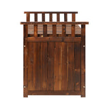 Livsip Outdoor Storage Box Garden Bench Wooden 500L Charcoal