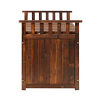 Livsip Outdoor Storage Box Garden Bench Wooden 500L Charcoal