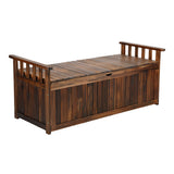 Livsip Wooden Storage Bench Waterproof Top Cover