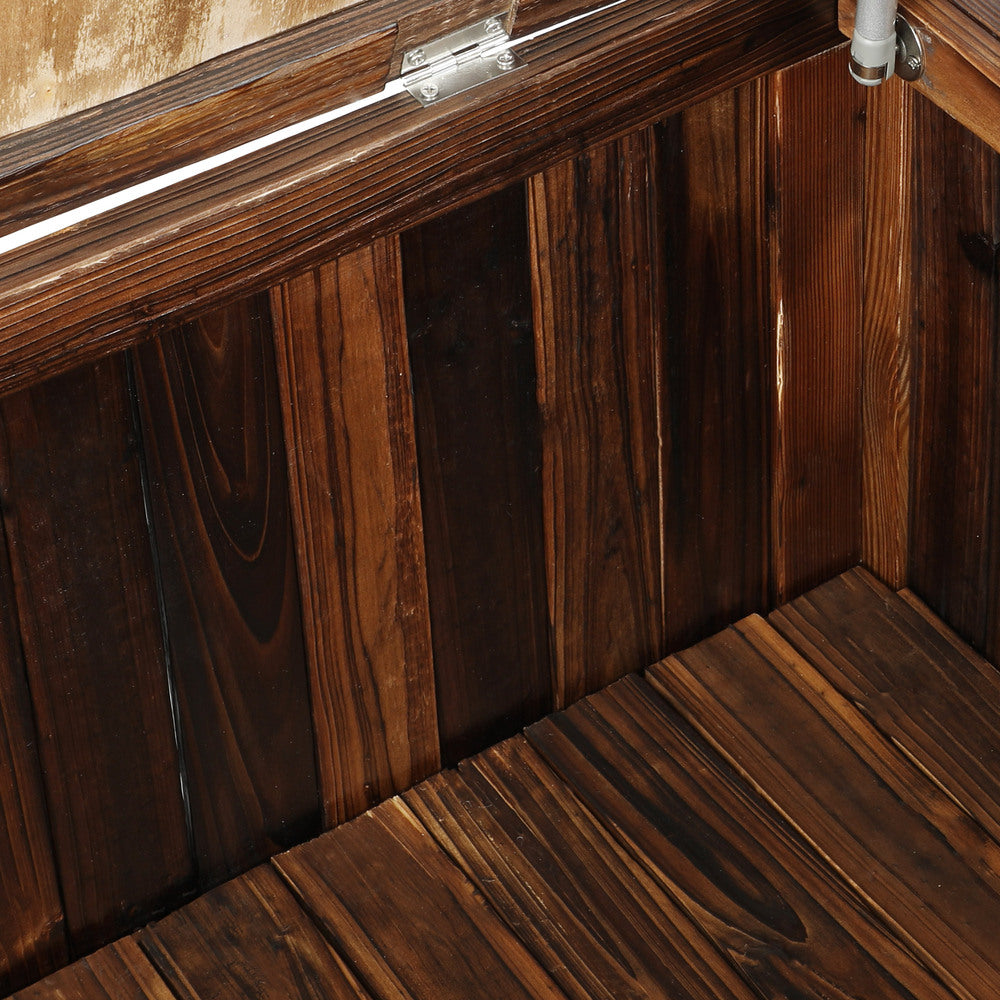 Livsip Wooden Storage Bench Waterproof Top Cover