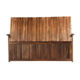 Livsip Wooden Storage Bench Waterproof Top Cover - Top-Down View