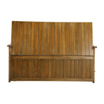 Livsip Outdoor Wooden Storage Bench Waterproof Top