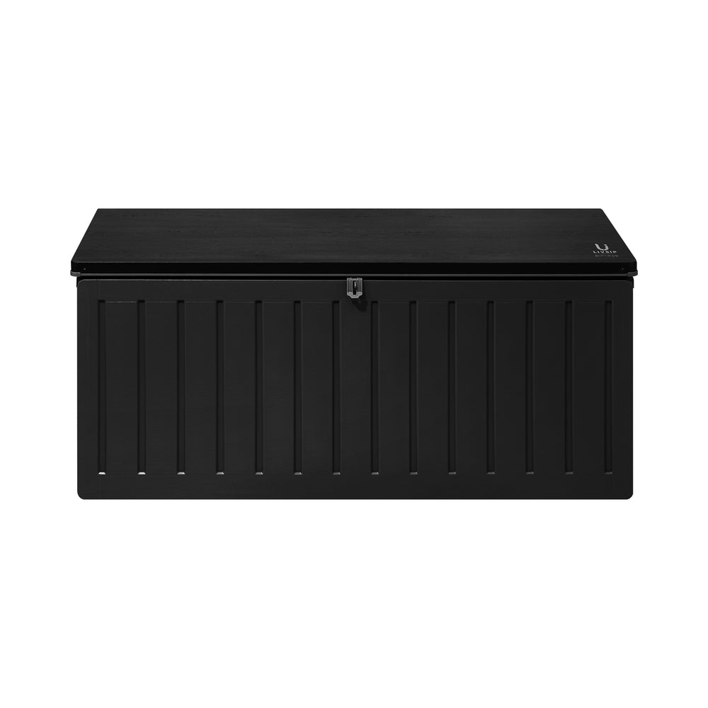 Livsip Outdoor Storage Box Bench 490L Black