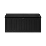 Livsip Outdoor Storage Box Bench 490L Black - Rear View