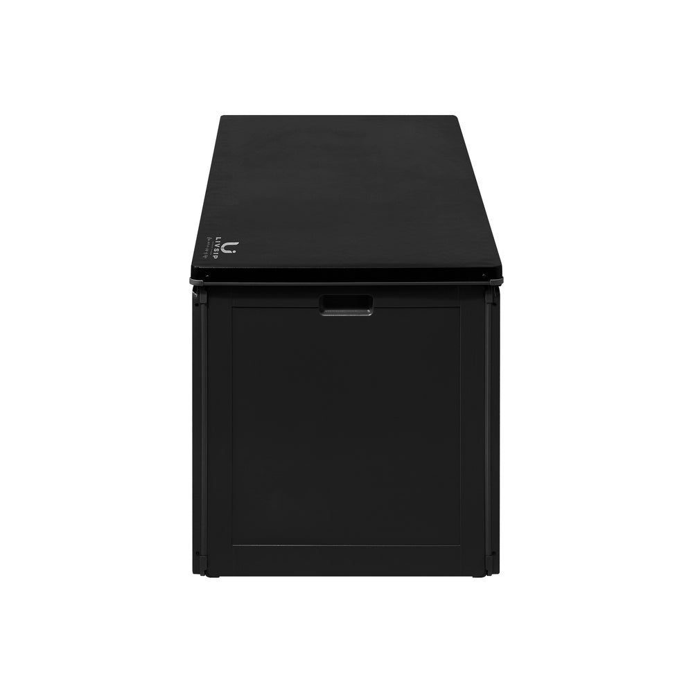 Livsip Outdoor Storage Box Bench 490L Black