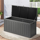 Livsip Outdoor Storage Box Bench 490L Black&Grey