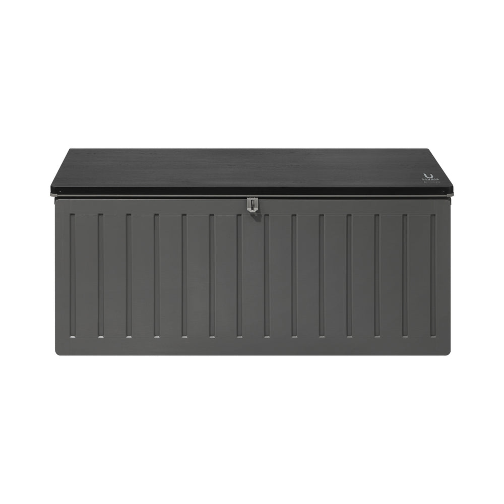 Livsip Outdoor Storage Box Bench 490L Black&Grey
