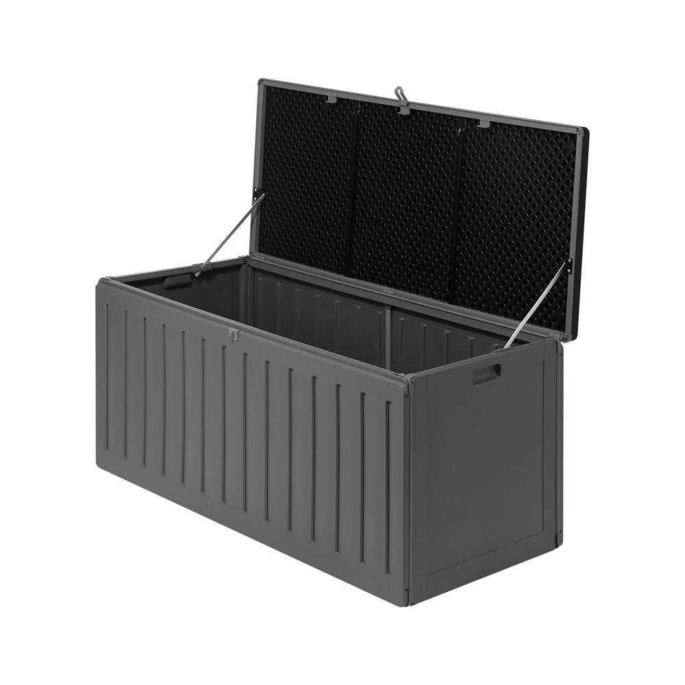 Livsip Outdoor Storage Box Bench 490L Black&Grey
