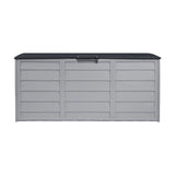 Livsip Outdoor Storage Box Lockable 290L Black&Light Grey