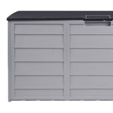 Livsip Outdoor Storage Box Lockable 290L Black&Light Grey