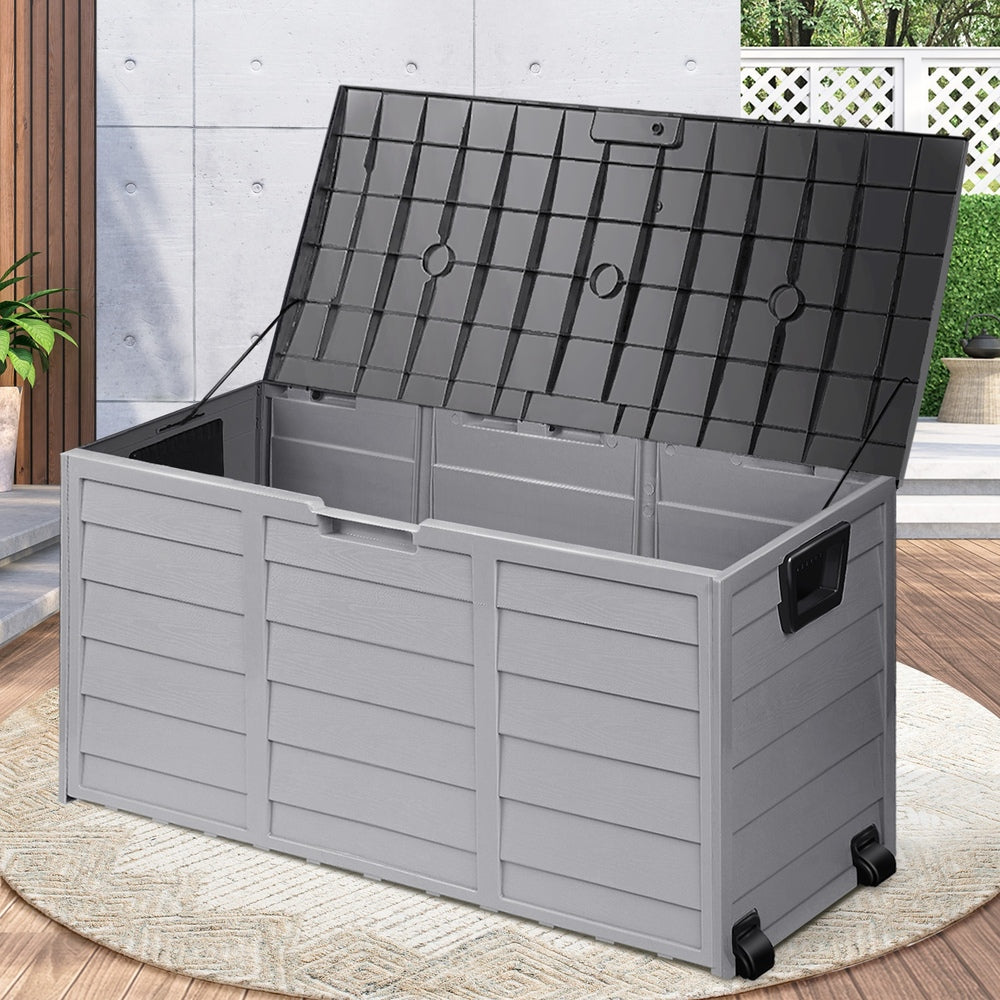 Livsip Outdoor Storage Box Lockable 290L Grey