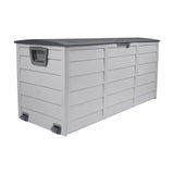 Livsip Outdoor Storage Box Lockable 290L Grey - Rear View