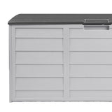 Livsip Outdoor Storage Box Lockable 290L Grey - Top-Down View