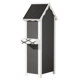 Gardeon Outdoor Storage Cabinet Shed Box Wooden Shelf Chest Garden Furniture - 45-Degree Angle
