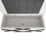 Gardeon Outdoor Storage Cabinet Shed Box Wooden Shelf Chest Garden Furniture - Rear View