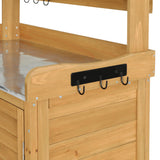Gardeon Outdoor Storage Cabinet Box Potting Bench Table Shelf Chest Garden Shed - 45-Degree Angle