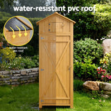 Gardeon Outdoor Storage Cabinet Cupboard Folding Table Tool Organizer Shed Adjustable - Low Angle