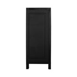 Livsip Outdoor Storage Cabinet Adjustable Lockable Black - Side View