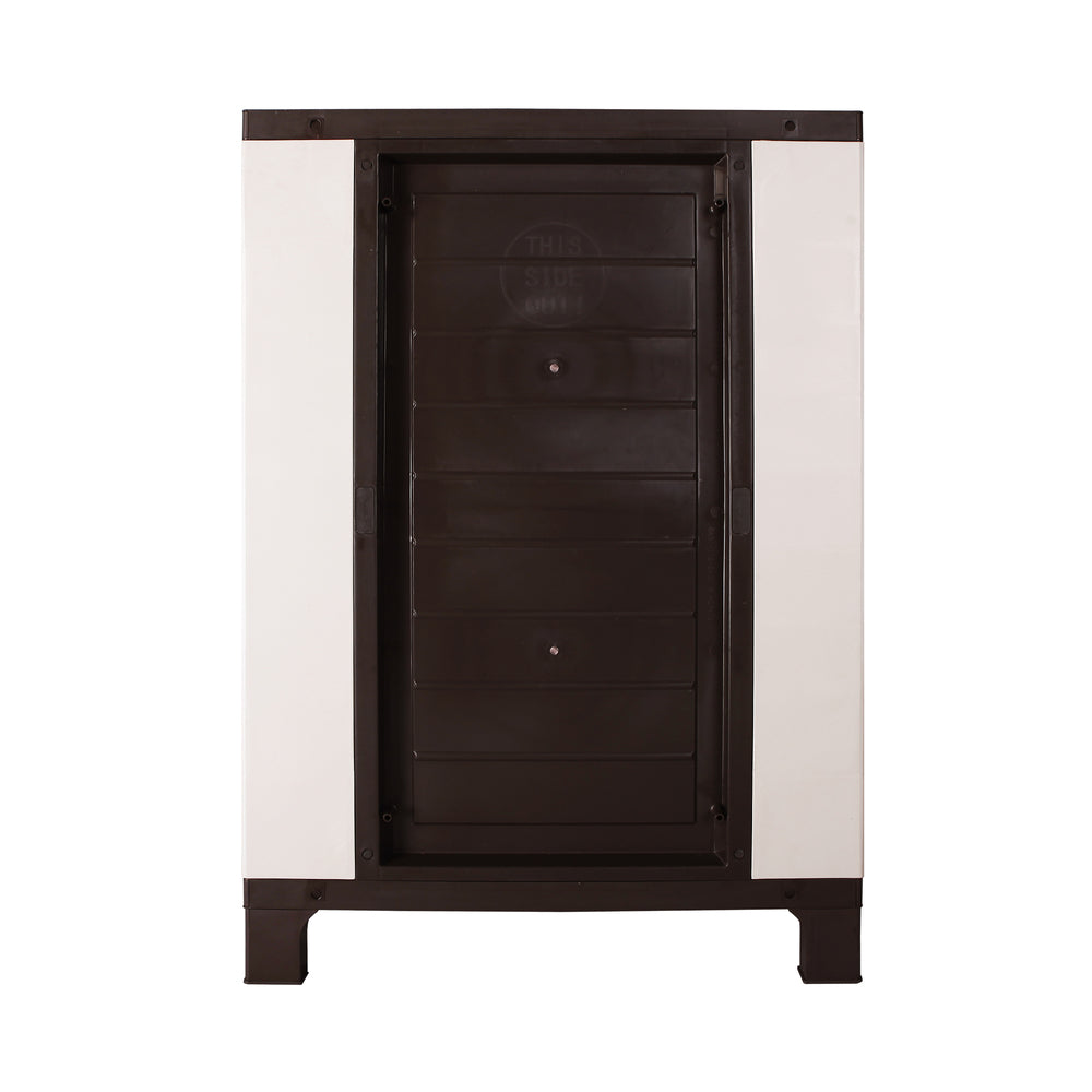 Livsip Outdoor Storage Cabinet Removable Shelf Lockable Beige