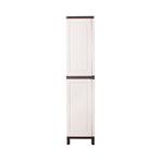 Livsip Outdoor Storage Cabinet Adjustable Lockable Tall Beige, Adjustable