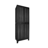 Livsip Outdoor Storage Cabinet Adjustable Lockable Tall Black
