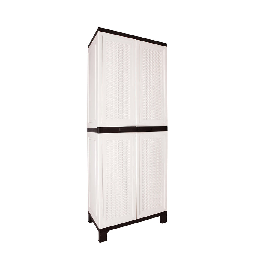 Livsip Outdoor Storage Cabinet Adjustable Lockable 6 Hooks