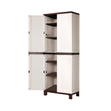 Livsip Outdoor Storage Cabinet Adjustable Lockable 6 Hooks