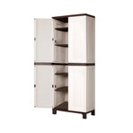 Livsip Outdoor Storage Cabinet Adjustable Lockable 6 Hooks