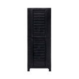 Livsip Outdoor Storage Cabinet Adjustable Tall Black - Top-Down View