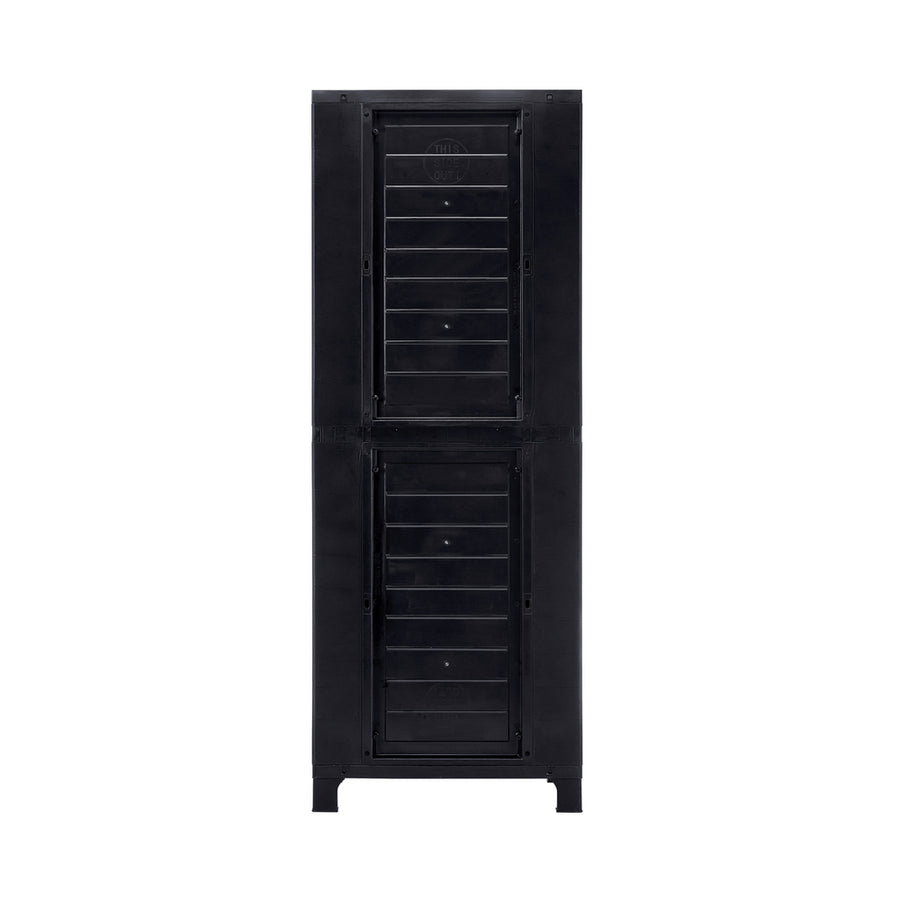 Livsip Outdoor Storage Cabinet Adjustable Tall Black