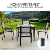 Fortia 90 x 90cm Outdoor Dining Table, Square, Furniture for Outside