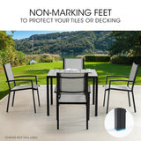 Fortia 90 x 90cm Outdoor Dining Table, Square, Furniture for Outside - 45-Degree Angle